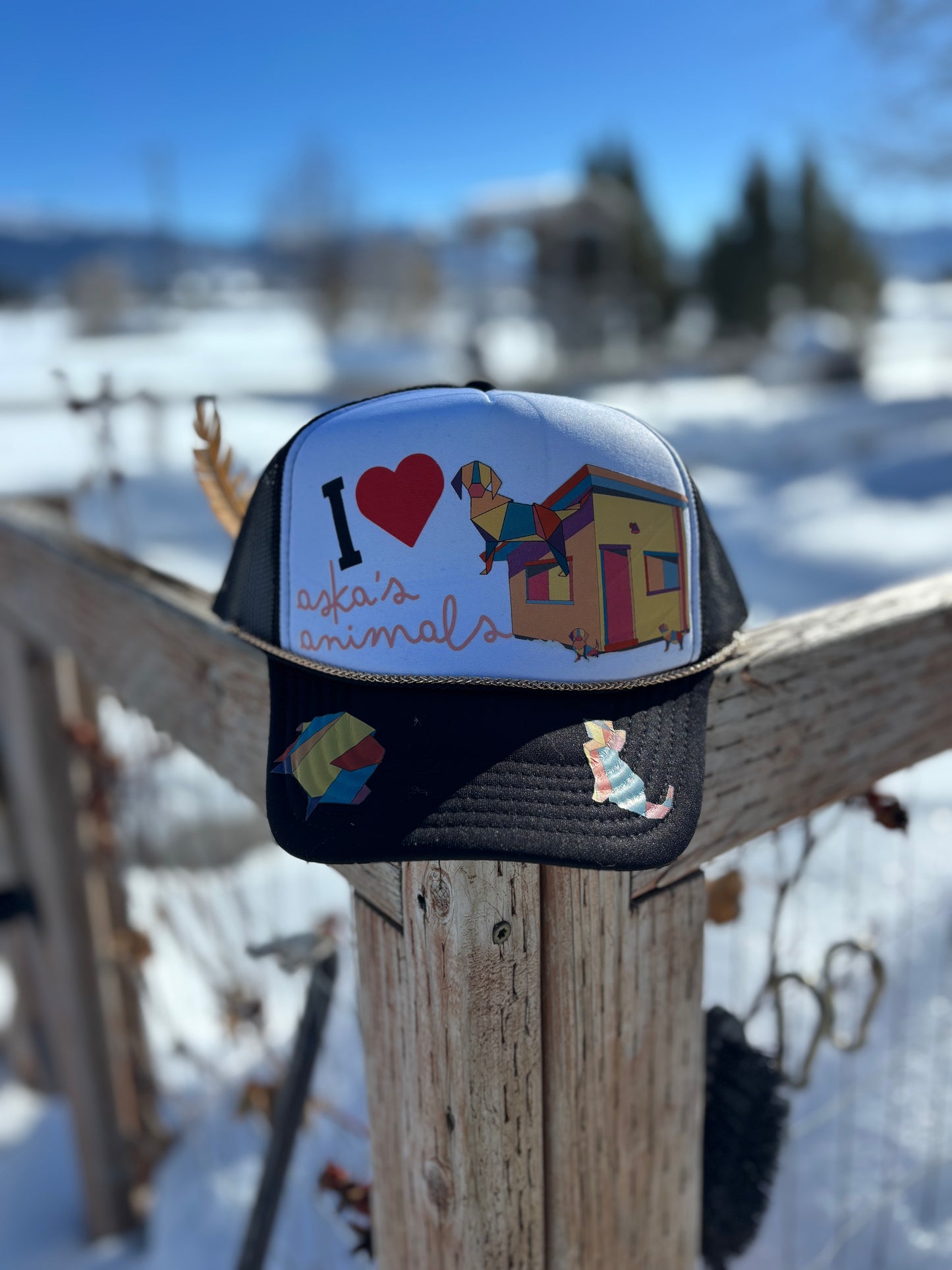 I <3 Aska's Animals Trucker Hat