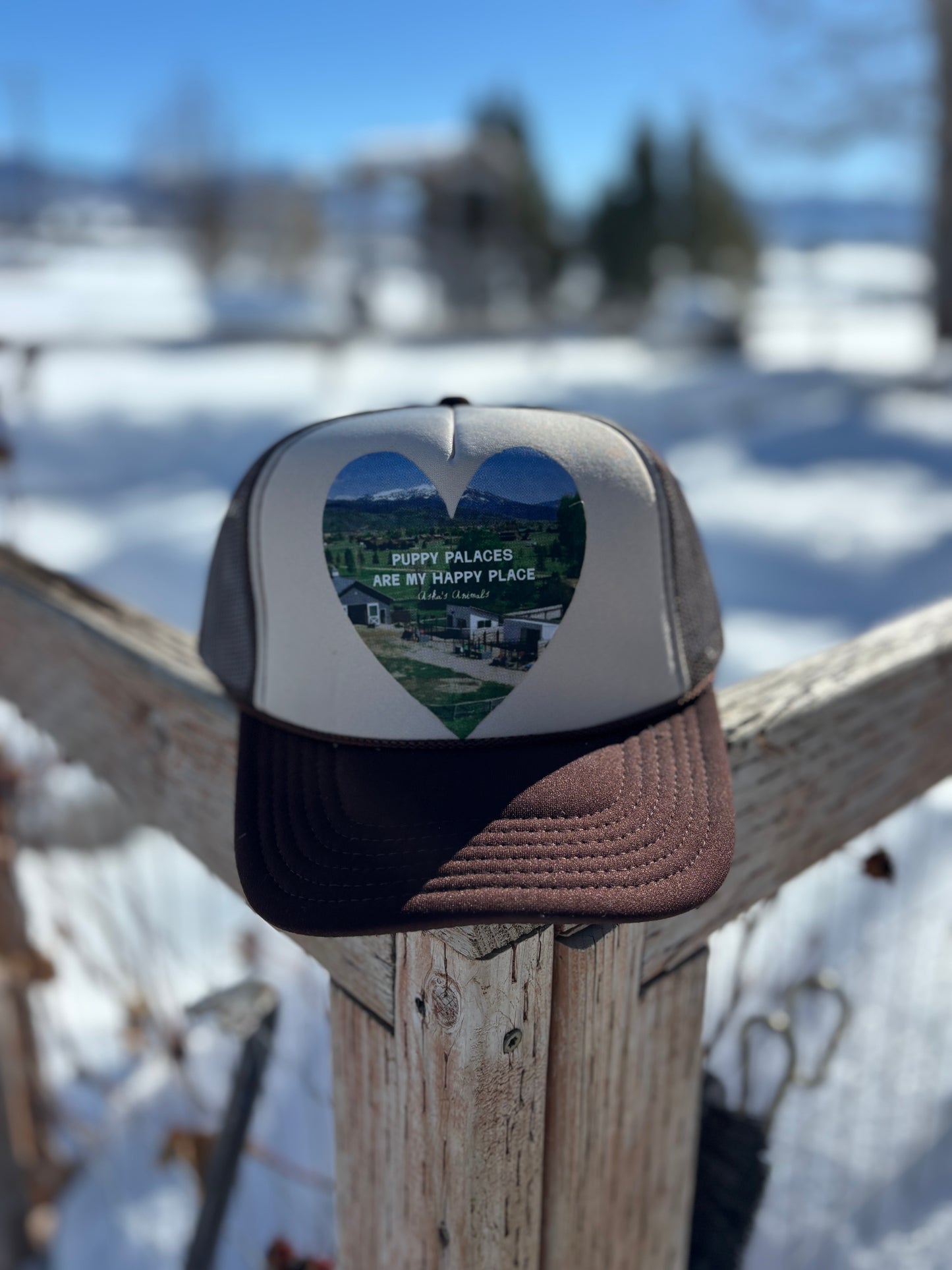Puppy Palaces Are My Happy Place Trucker Hat