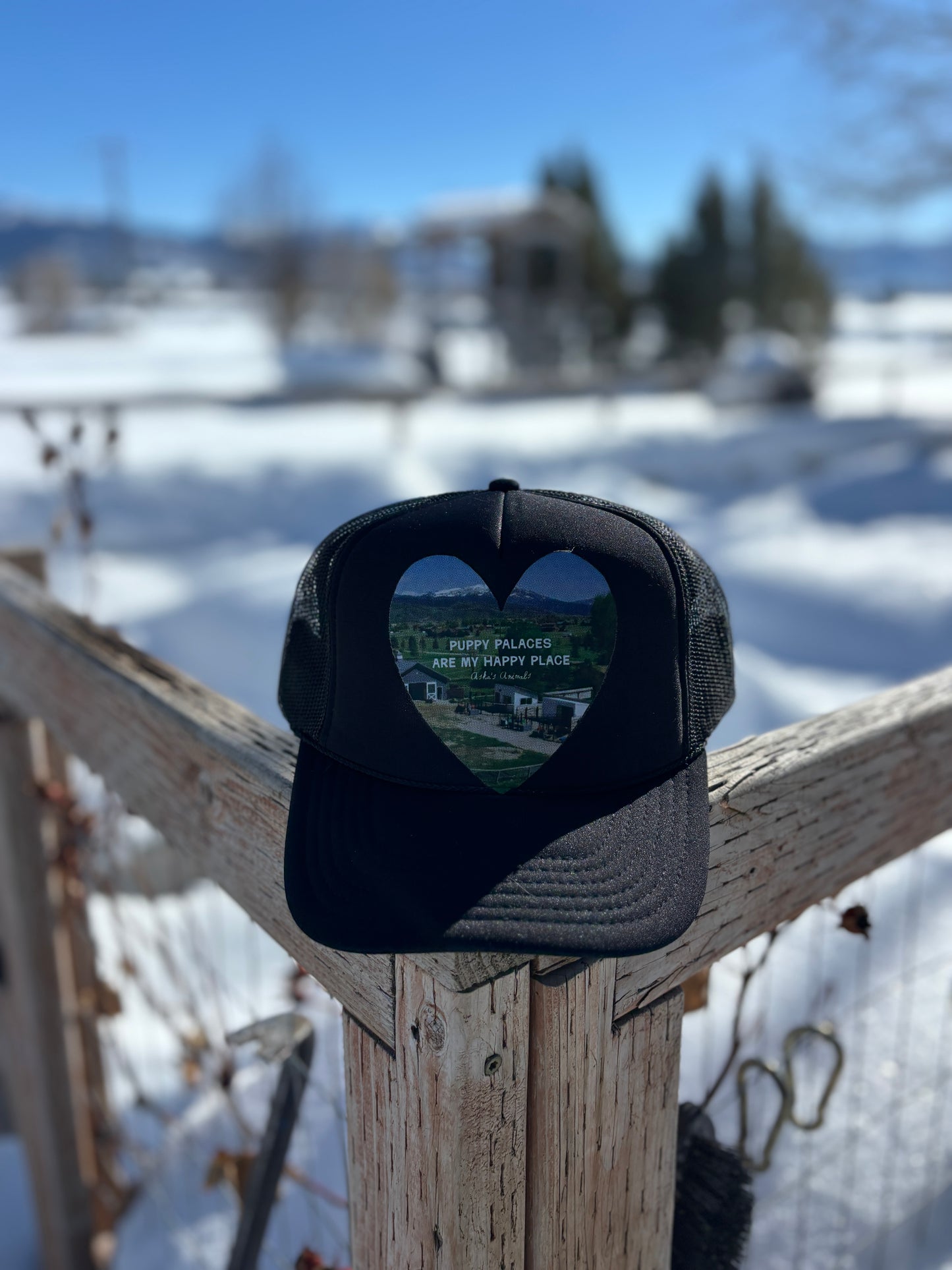 Puppy Palaces Are My Happy Place Trucker Hat