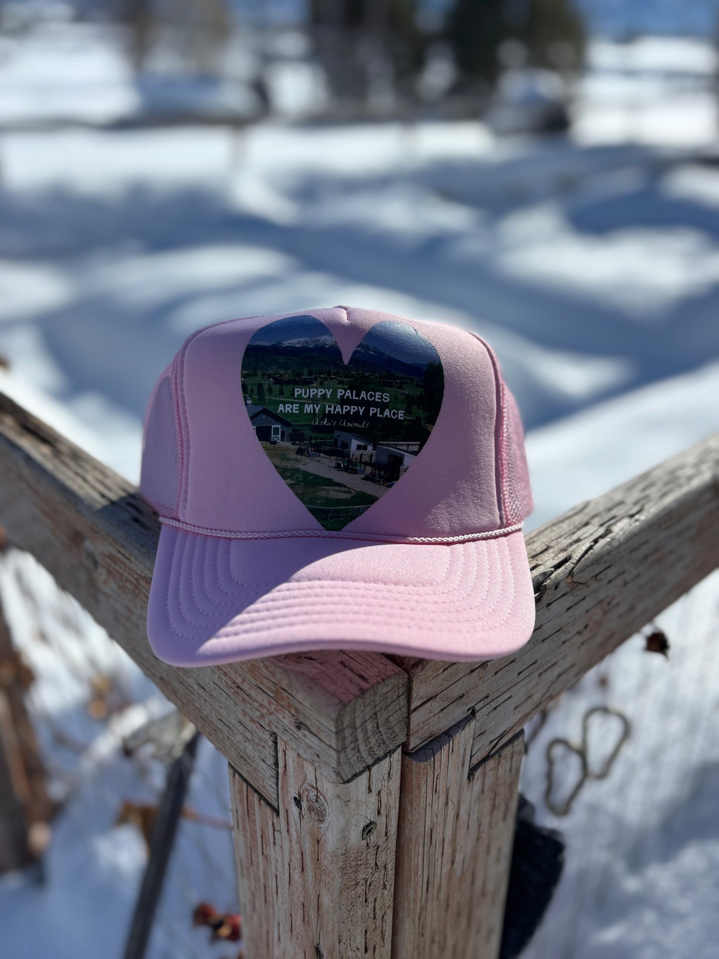 Puppy Palaces Are My Happy Place Trucker Hat
