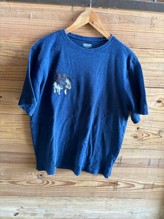 Doogie Retro Barn Blue T-Shirt